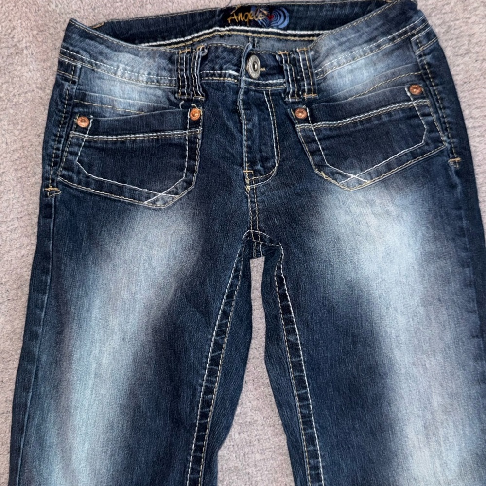 Y2k Angles blue denim jeans